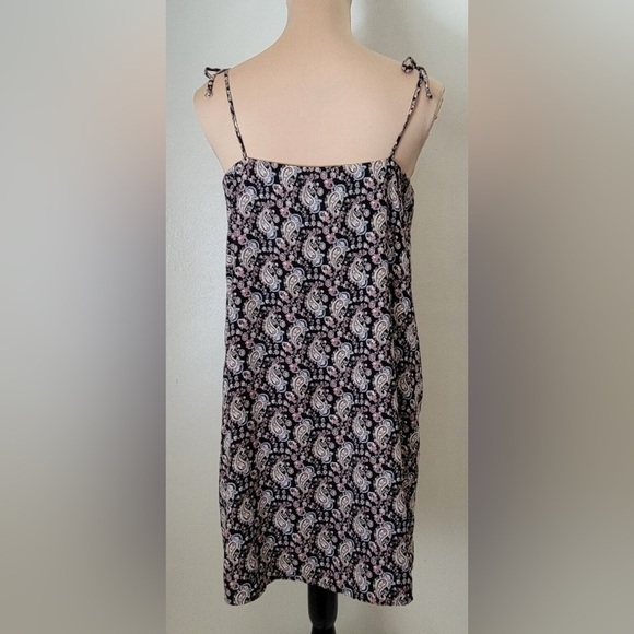 dee elly Paisley Tie Shoulder Spaghetti Strap Flowy Dress - Size XS - Picture 3 of 5